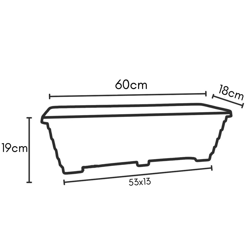 Vaso Jardineira para Plantas Floreira de Plástico de Jardim