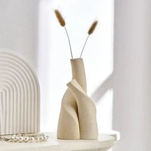 Vaso de Cerâmica Fosca Artesanal para Decoração de Interiores