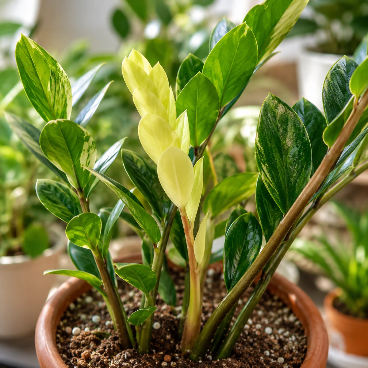 Planta da Fortuna Zamioculca Amartela - 100 Sementes + Manual de Cultivo