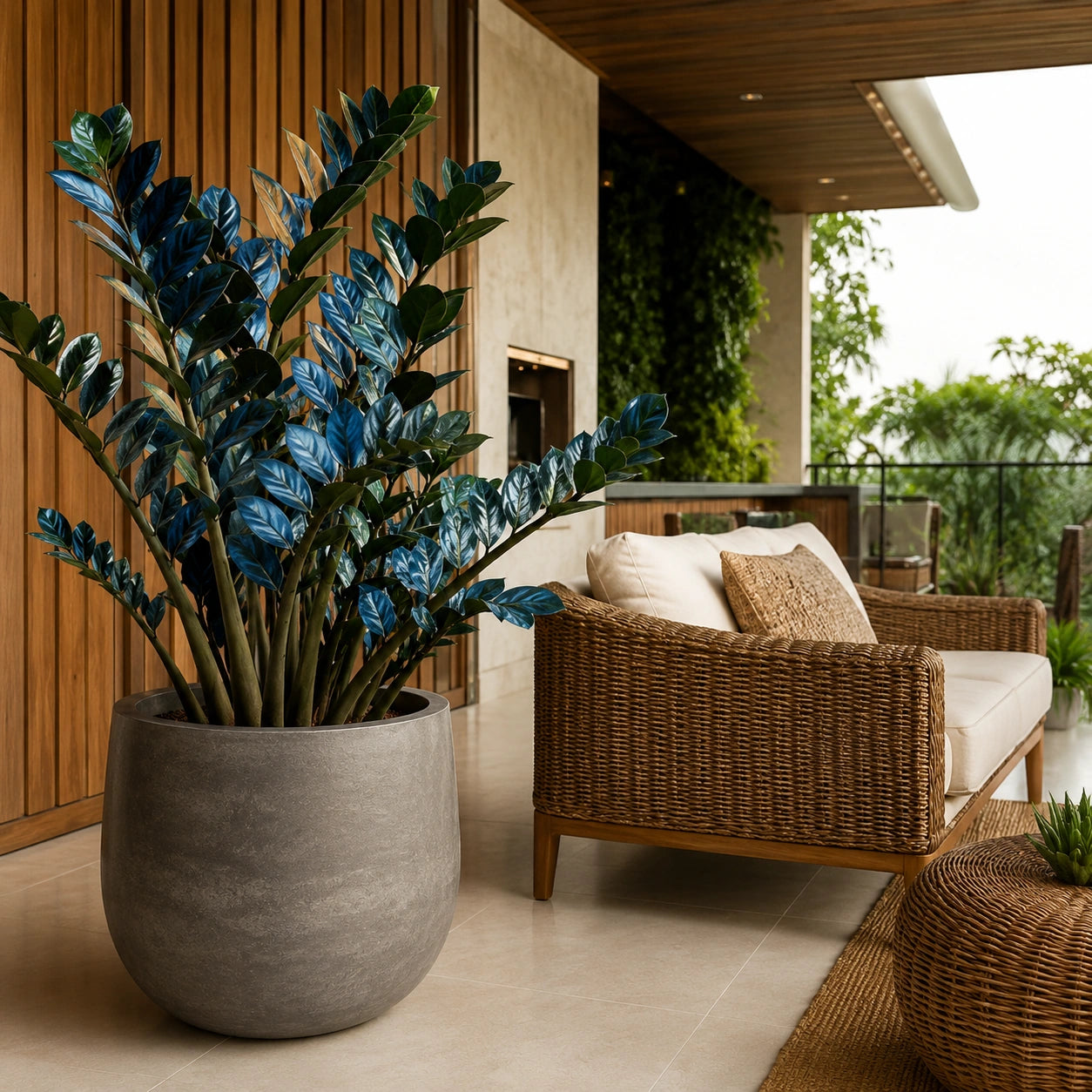 Zamioculcas Tempestade Azul – 100 Sementes Raras com Guia Completo de Plantio