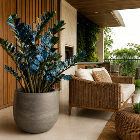 Zamioculcas Tempestade Azul – 100 Sementes Raras com Guia Completo de Plantio